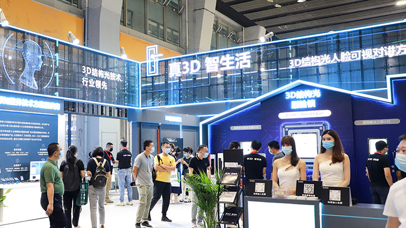 建博会 | bg大游真3D结构光方案“霸屏”智能门锁展区